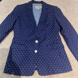 Banana Republic jacket polka dot blue/white size 4
